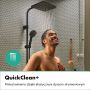 Hansgrohe Activera Q 28648670 zestaw prysznicowy ścienny termostatyczny z deszczownicą czarny zdj.4