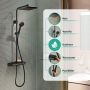 Hansgrohe Activera Q 28648670 zestaw prysznicowy ścienny termostatyczny z deszczownicą czarny zdj.7