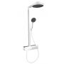 Hansgrohe Rainfinity ShowerTablet zestaw prysznicowy ścienny termostatyczny EcoSmart biały mat 28742700 zdj.1