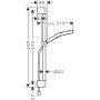 Hansgrohe Rainfinity zestaw prysznicowy ścienny czarny mat 28745670 zdj.2