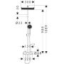 Hansgrohe Activera Q 28747000 zestaw prysznicowy ścienny z deszczownicą chrom zdj.2