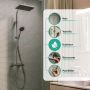 Hansgrohe Activera Q 28748000 zestaw prysznicowy ścienny z deszczownicą chrom zdj.4