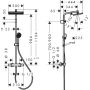 Hansgrohe Activera Q 28749000 zestaw prysznicowy ścienny termostatyczny z deszczownicą chrom zdj.2