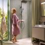 Hansgrohe Activera Q 28749670 zestaw prysznicowy ścienny termostatyczny z deszczownicą czarny zdj.4