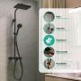 Hansgrohe Activera Q 28749670 zestaw prysznicowy ścienny termostatyczny z deszczownicą czarny zdj.8