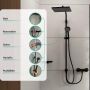 Hansgrohe Activera Q 28757670 zestaw prysznicowy ścienny z deszczownicą czarny zdj.9