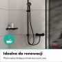 Hansgrohe Activera Q 28757670 zestaw prysznicowy ścienny z deszczownicą czarny zdj.7