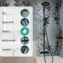 Hansgrohe Activera S 28871670 zestaw wannowo-prysznicowy ścienny termostatyczny z deszczownicą czarny zdj.7