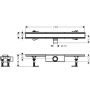 Hansgrohe RainDrain Compact 56176800 odpływ liniowy z rusztem 70 cm zdj.2