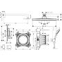 Hansgrohe Crometta 88003994 zestaw prysznicowy podtynkowy z deszczownicą zdj.2