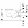 Hansgrohe EluPura Original S 60142450 miska wc wisząca bez kołnierza biały połysk zdj.3