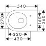 Hansgrohe EluPura S 61118450 miska wc wisząca bez kołnierza biały zdj.2