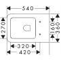 Hansgrohe EluPura Q 62022450 miska wc wisząca bez kołnierza biały zdj.10