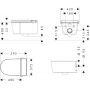 Hansgrohe LavaPura Element S 63021450 miska myjąca wisząca bez kołnierza ze spłukiwaniem wirowym biała zdj.2