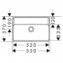 Hansgrohe Xanuia Q 60212450 umywalka 55x37 cm prostokątna ścienna biała zdj.2