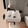 Hansgrohe Xanuia Q 60231450 umywalka 45x34 cm prostokątna ścienna biała zdj.5