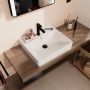 Hansgrohe Xanuia Q 60238450 umywalka 55x48 cm prostokątna ścienna-nablatowa biała zdj.4