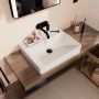 Hansgrohe Xanuia Q 60244450 umywalka 60x48 cm prostokątna ścienna-nablatowa biała zdj.4