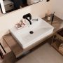 Hansgrohe Xanuia Q 60249450 umywalka 70x48 cm prostokątna ścienna-nablatowa biała zdj.5