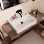 Hansgrohe Xanuia Q 60254450 umywalka 65x48 cm prostokątna ścienna-nablatowa biała zdj.6