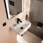 Hansgrohe Xanuia Q 61007450 umywalka 45x34 cm prostokątna ścienna biała zdj.4