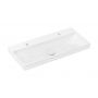 Hansgrohe Xelu Q 61037450 umywalka 100x48 cm prostokątna ścienna-meblowa biała zdj.1
