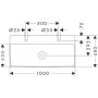 Hansgrohe Xelu Q 61037450 umywalka 100x48 cm prostokątna ścienna-meblowa biała zdj.2