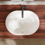 Hansgrohe Xuniva U 61062450 umywalka 55x40 cm owalna wpuszczana biała zdj.3