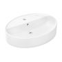 Hansgrohe Xuniva D 61078450 umywalka 60x45 cm owalna nablatowa biała zdj.1