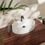 Hansgrohe Xuniva D 61078450 umywalka 60x45 cm owalna nablatowa biała zdj.5