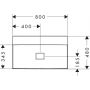 Hansgrohe Xevolos E 61097450 umywalka 50x80 cm prostokątna ścienna biała zdj.2