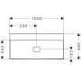 Hansgrohe Xevolos E 61101450 umywalka 100x48 cm prostokątna ścienna-meblowa biała zdj.2