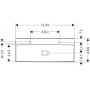 Hansgrohe Xevolos E 61104450 umywalka 120x48 cm prostokątna ścienna-meblowa biała zdj.2