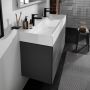 Hansgrohe Xevolos E 61104450 umywalka 120x48 cm prostokątna ścienna-meblowa biała zdj.4