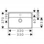 Hansgrohe Xanuia Q 61120450 umywalka 55x37 cm prostokątna ścienna biała zdj.2