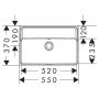 Hansgrohe Xanuia Q 61121450 umywalka 55x37 cm prostokątna ścienna biała zdj.2