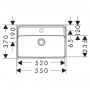 Hansgrohe Xanuia Q 61122450 umywalka 55x37 cm prostokątna ścienna biała zdj.2