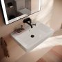 Hansgrohe Xanuia Q 61133450 umywalka 70x48 cm prostokątna ścienna biała zdj.4