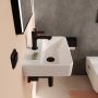 Hansgrohe Xanuia Q 61141450 umywalka 45x34 cm prostokątna ścienna biała zdj.5