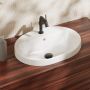Hansgrohe Xuniva U 61064450 umywalka 55x45 cm owalna wpuszczana biała zdj.8