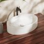 Hansgrohe Xuniva D 60165450 umywalka 55x40 cm owalna nablatowa biała zdj.8
