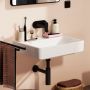 Hansgrohe Xanuia Q 60237450 umywalka 55x48 cm prostokątna ścienna biała zdj.10