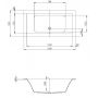 Hoesch Scelta 3671010 wanna prostokątna 180x90 cm zdj.2