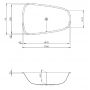 Hoesch SingleBath 3686010 wanna owalna 180x114 cm owalna biała zdj.2