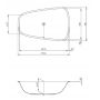 Hoesch SingleBath 3688010 wanna owalna 180x114 cm owalna biała zdj.2