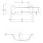 Hoesch Largo 3696010 wanna prostokątna 180x80 cm zdj.2
