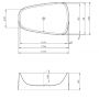 Hoesch SingleBath 3698010 wanna wolnostojąca 179.8x117.3 cm zdj.2