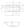 Hoesch Thasos 3741010 wanna prostokątna 180x80 cm zdj.2