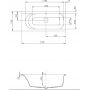 Hoesch Thasos 3744010 wanna prostokątna 170x75 cm zdj.2