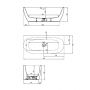 Hoesch iSensi 3817010 wanna przyścienna 170x75 cm zdj.2